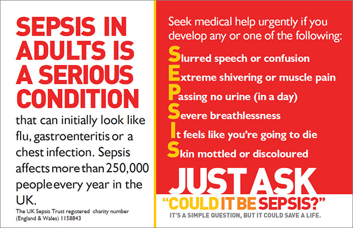 Sepsis – Be Aware. A Personal Story.