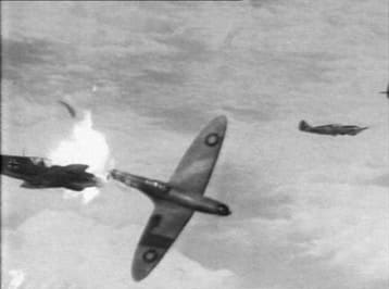 On 9thAugust 1941 Douglas Bader was shot down over Le Touquet. He was captured by German forces and sent to the Colditz prison. He remained there until the end of the war. (Picture from the 1956 film Reach for the Sky)