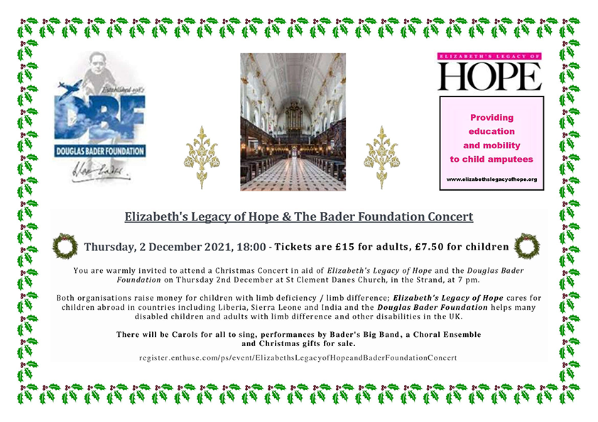 Christmas Concert at St Clement Danes invitation