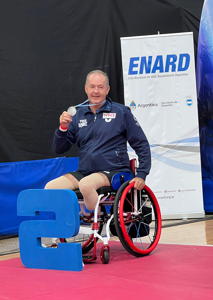 Wheelchair Table Tennis player Simon Heaps