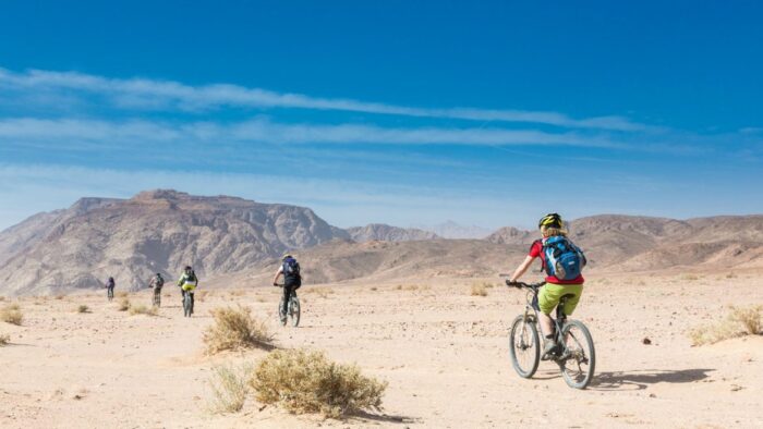 Bader challenge cycling in Jordan